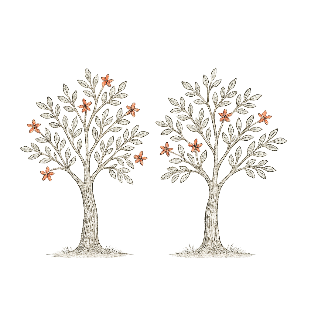 Ceibos trees illustration
